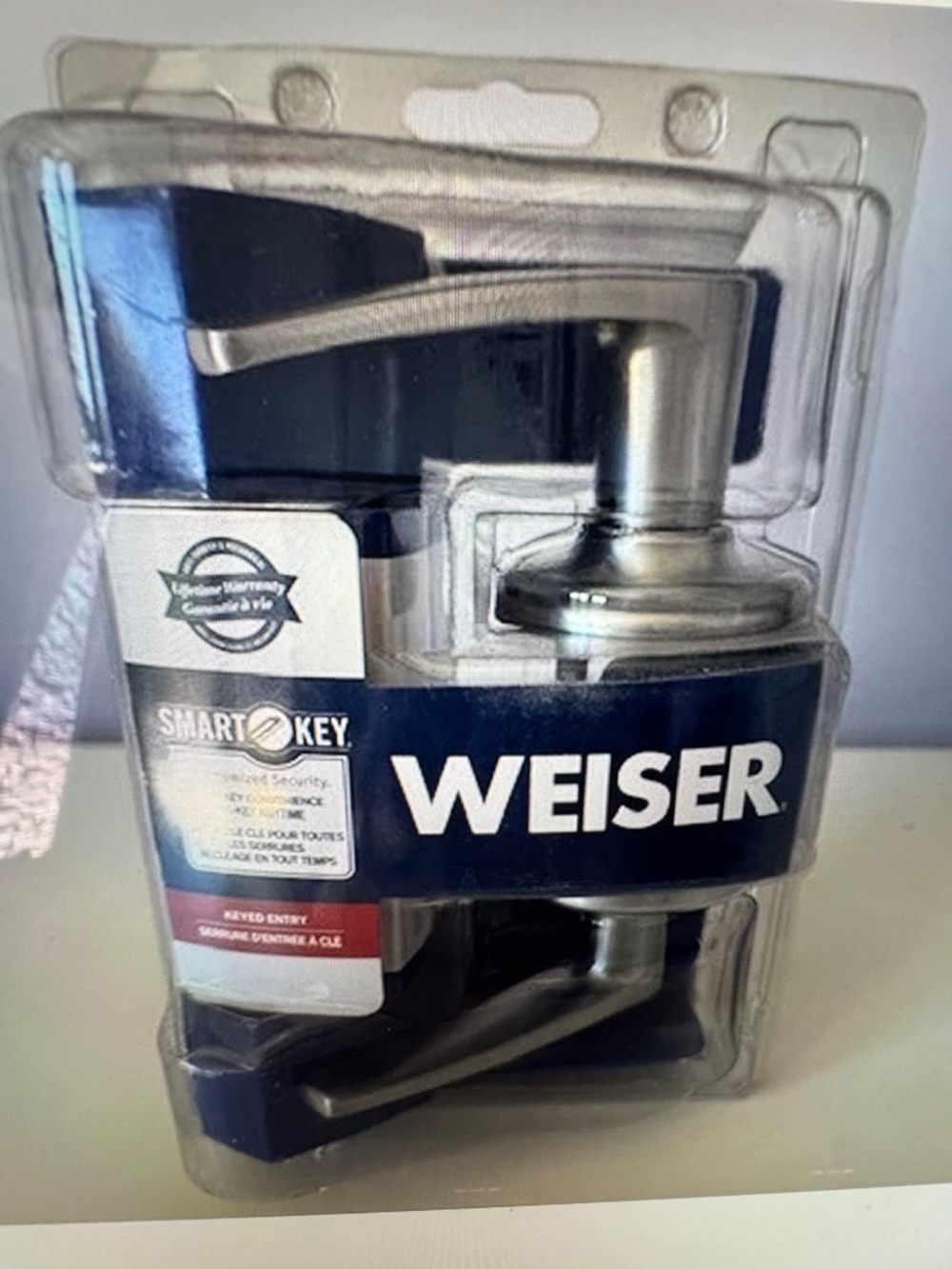 Weiser Smart Key Kim Series 9GLC5350-024 Entry Level, Satin Chrome, Residential - Picture 6 of 6